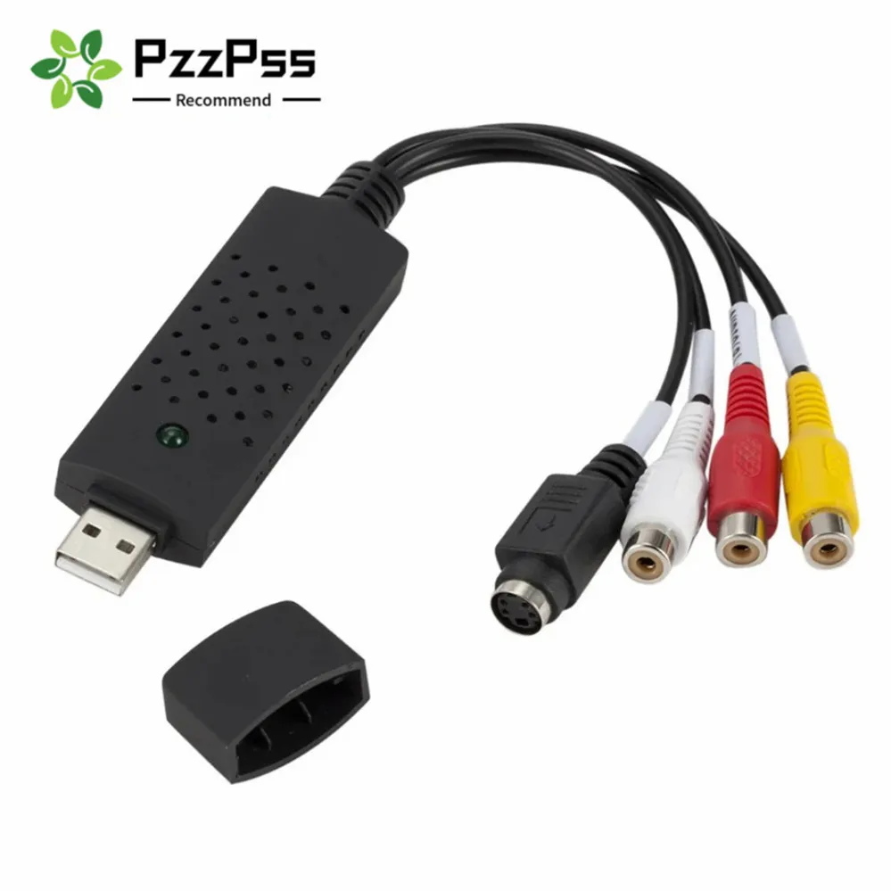 USB 2.0 VHS To DVD Converter Convert Analog Video To Digital Format Audio Video DVD VHS Record Capture Card Quality PC Adapter