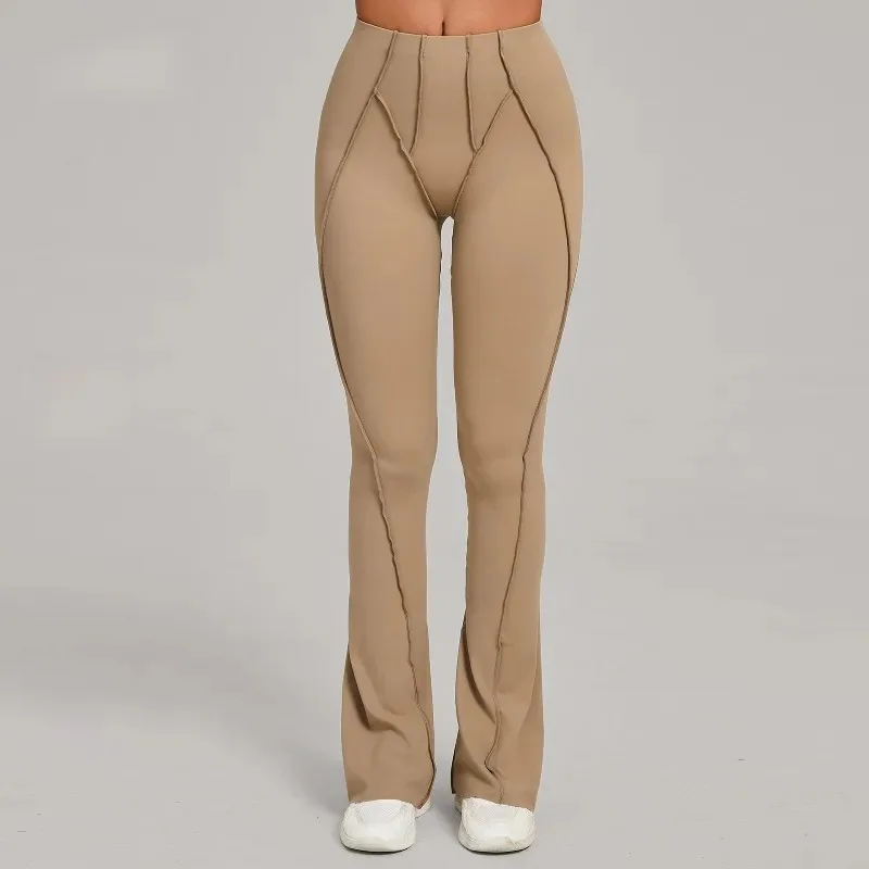 

Women's Yoga Pants High Waisted Tight Fitting Hip Lifting Flared Pants Outdoor Casual Running Fitness Sports Pants