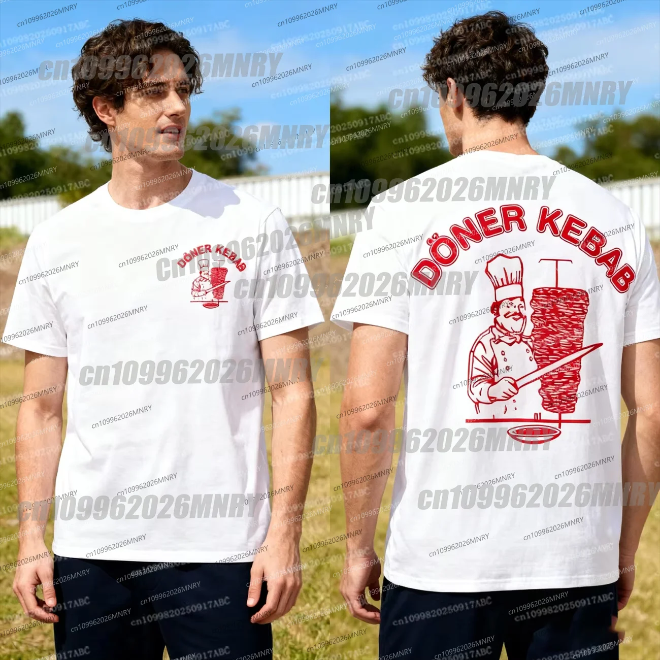 New Doner Kebab T Shirt Graphic ManT-shirt Men Cotton Oversized T-Shirts Gothic Harajuku Summer Unisex Women Tshirt Streetwear