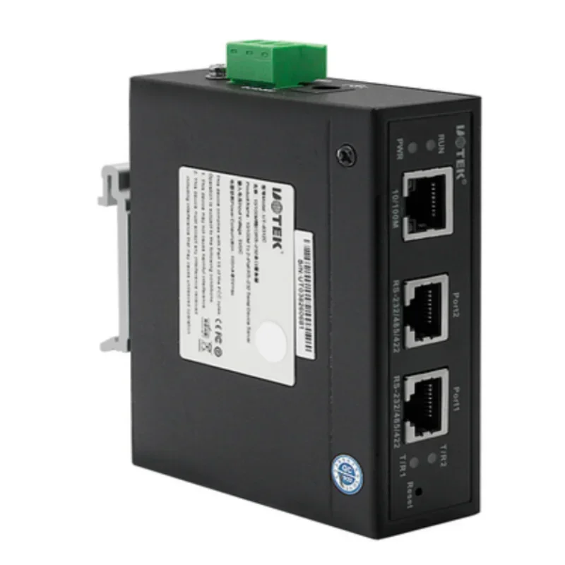 10/100M TCP/IP RJ45 to 2 Ports RS232/RS485/RS422 Serial Device Server RS-232/485/422 Converter Industrial communication UT-6312C