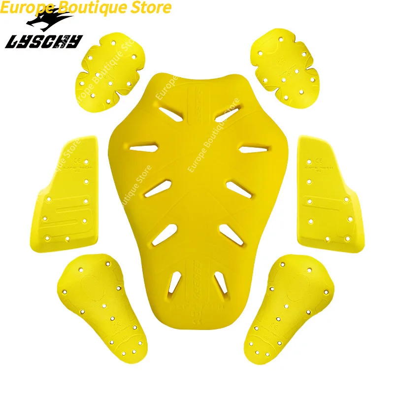 CE2 Level Motorcycle Armor LYSCHY Full Set Shoulder Elbow Back Protector Knee Chest Guard Insert Riding Safety Equipment