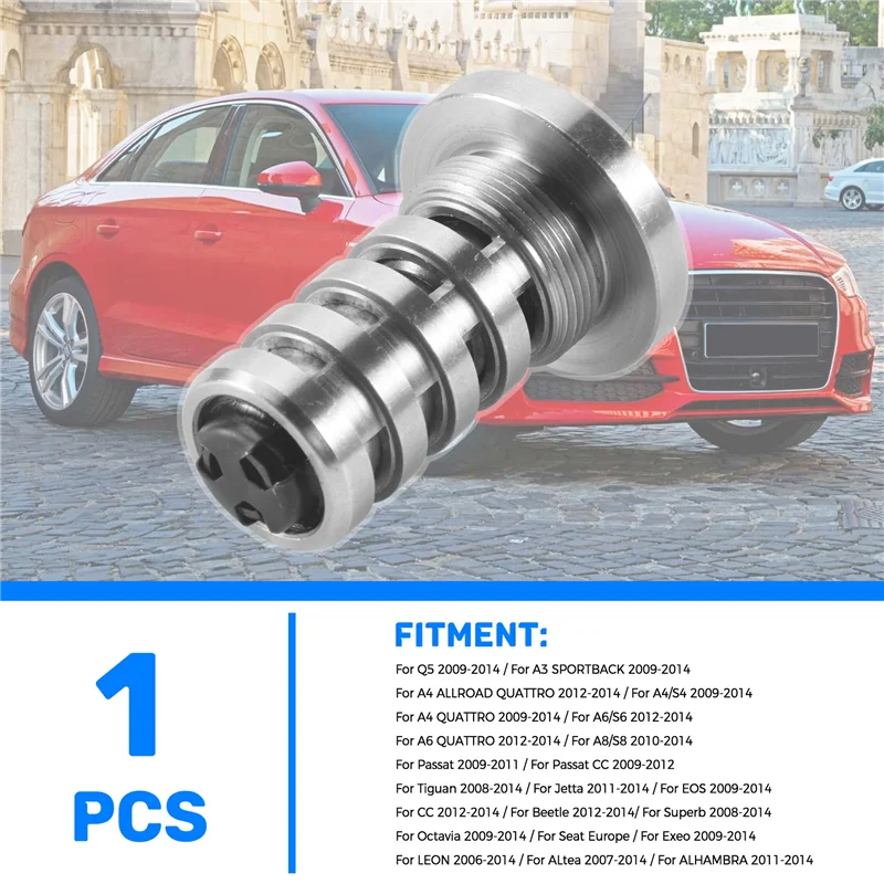 

HOT-Camshaft Variable Timing Control Valve Solenoid For - A3 A4 A5 A6 Q3 Beetle CC Eos Jetta Passat Tiguan 06H109257C A,Cams