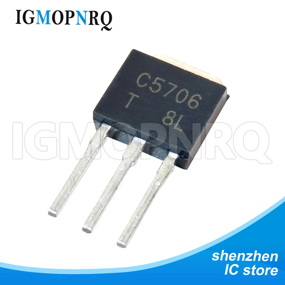 20 peças 2sc5706 c5706 2sc5707 c5707 to-251 transistor de comutação de alta frequência novo original