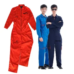 Work Coverall Men Long Sleeve Cargo Overalls Bib Pants Zipper Pockets Rompers Stage Costumes Jumpsuit Fashion Labor Welding Suit