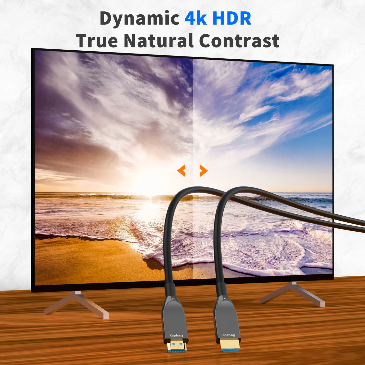 HDMI o długości 2.0 kabla światłowodowego 4K 60Hz obsługi AOC kabel HDMI o 5m 10m 20m 50m HDCP2.2 HDR 18 gb/s wysokiej prędkości dla telewizor z