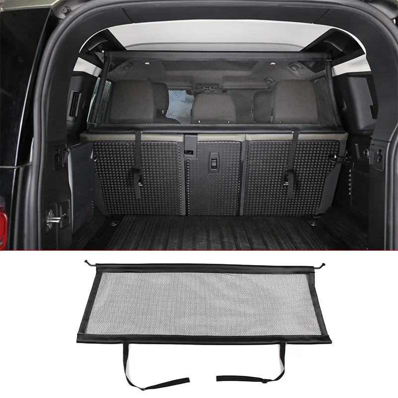 For Land Rover Defender 110 2020-2022 Car Modeling Trunk Safety Isolation Protective Netting Pet Fence Netting Car Accessories