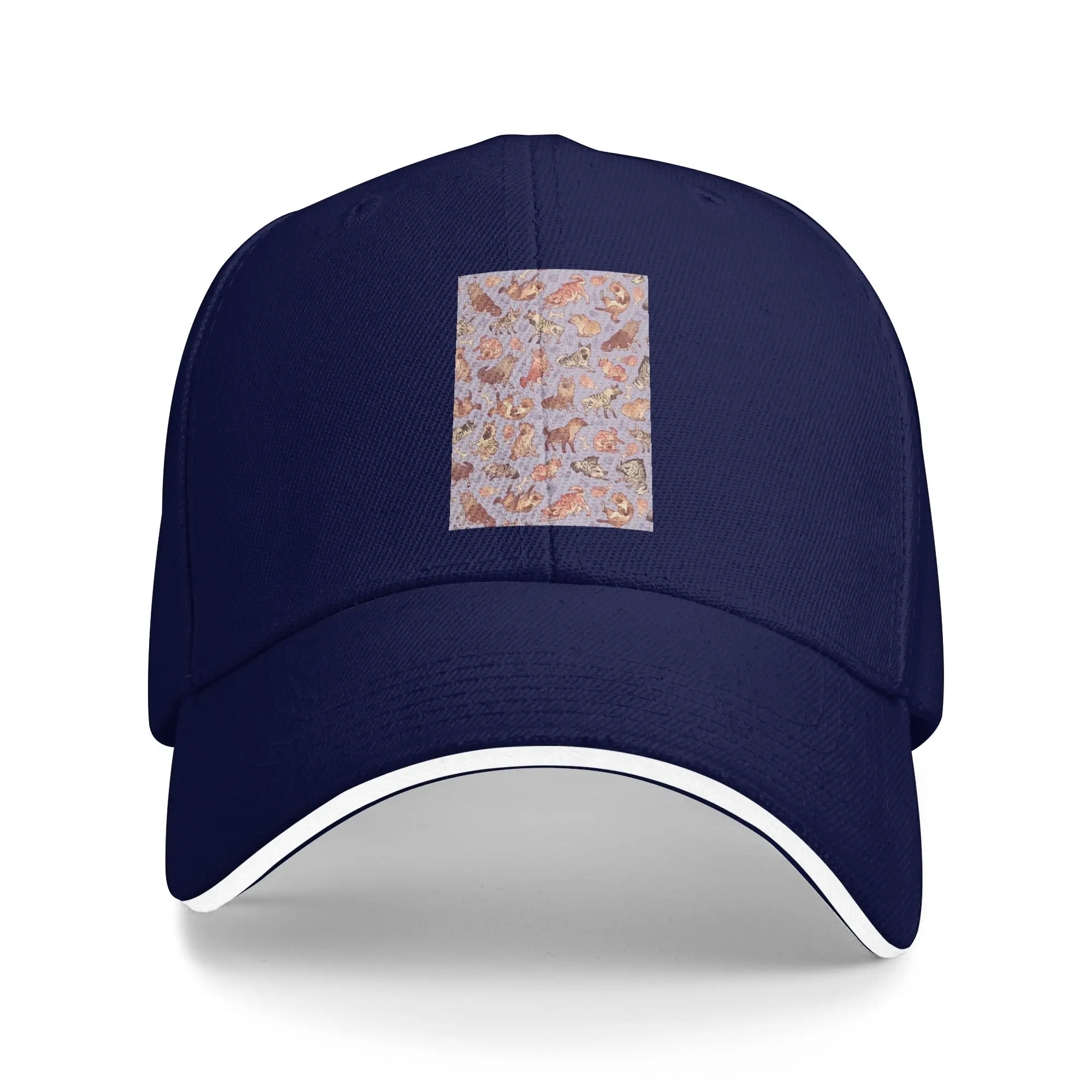 Hyenas In lavende Cap Fashion Casual Baseball Caps Adjustable Hat Hip Hop Summer Unisex Baseball Hats Customizable Polychromatic