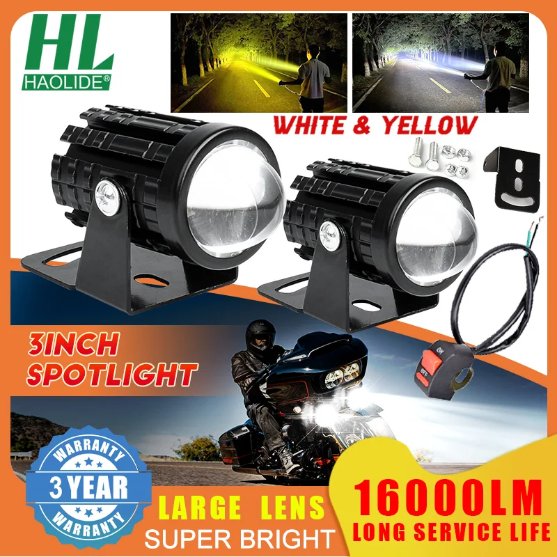 

HAOLIDE Led Driving Running Work Light Motorcycle Spot Light Lamp High Power 16000LM LED Light Bar/Work Light Auto Led Fog Light