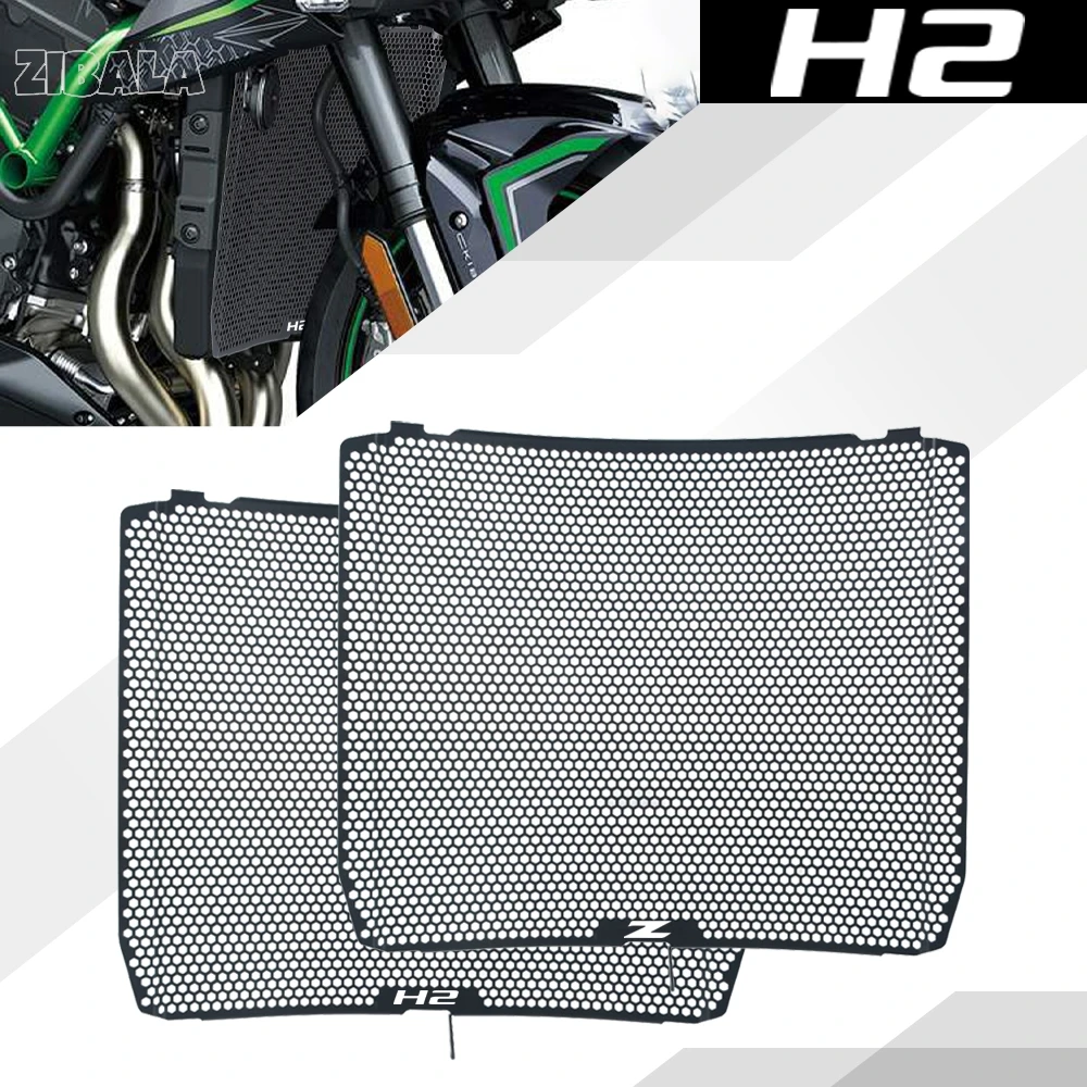 

For Kawasaki Ninja H2 / R / SX /SX SE/SX Performance 2015-2026 Motorcycle Radiator Grille Grill Guard Protector Cover Protection