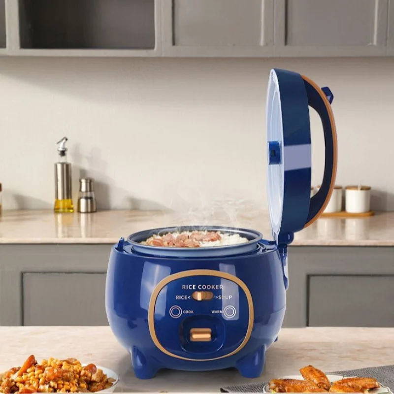 

Многофункциональная электрическая мини-кастрюля Blue Mini Rice 1.8 л с антипригарным покрытием для дома