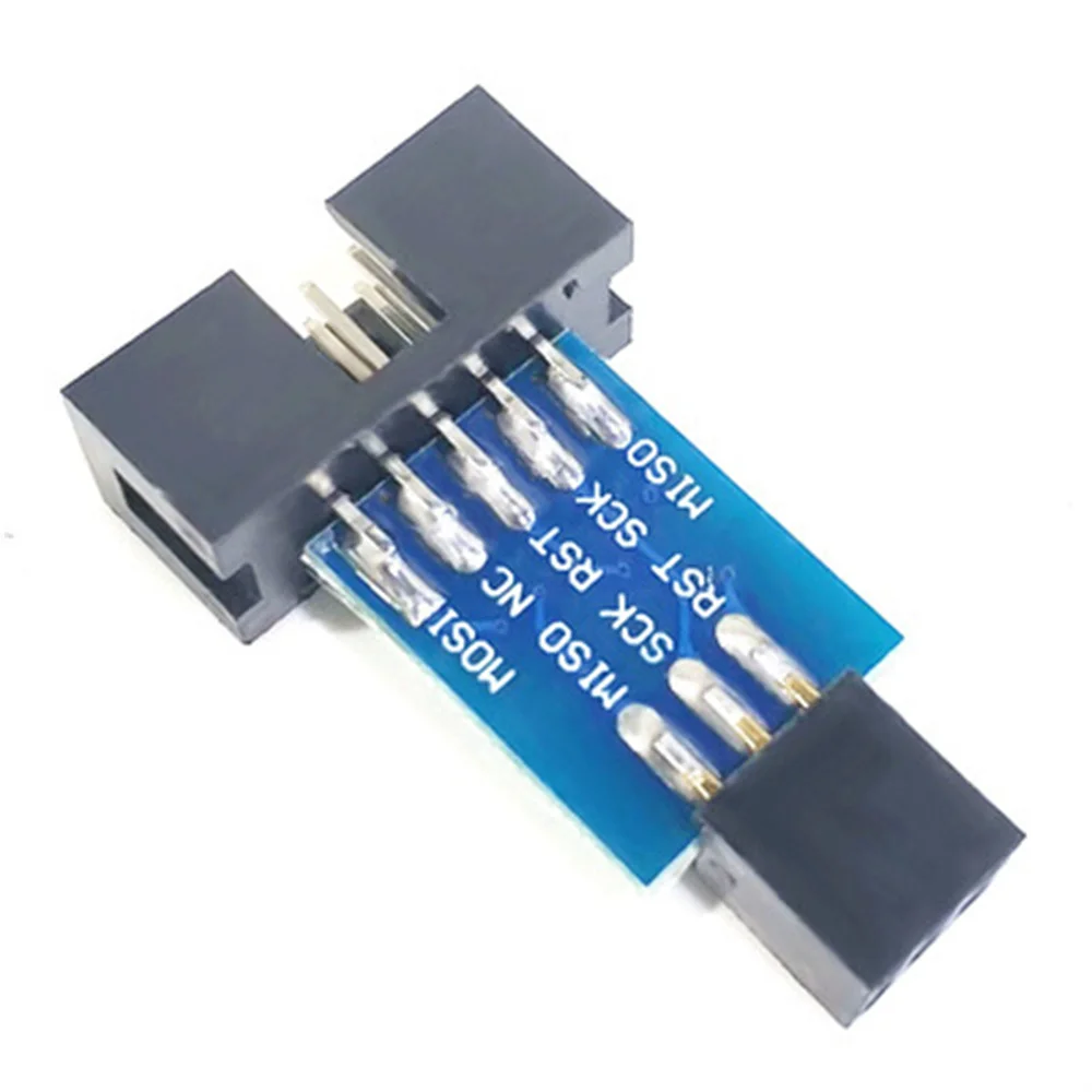 USBASP USBISP AVR Programmer 10Pin To 6 Pin Cable USB ISP USB ASP ATMEGA8 ATMEGA128 ATtiny CAN PWM Support Win7 64K 64 64Bit