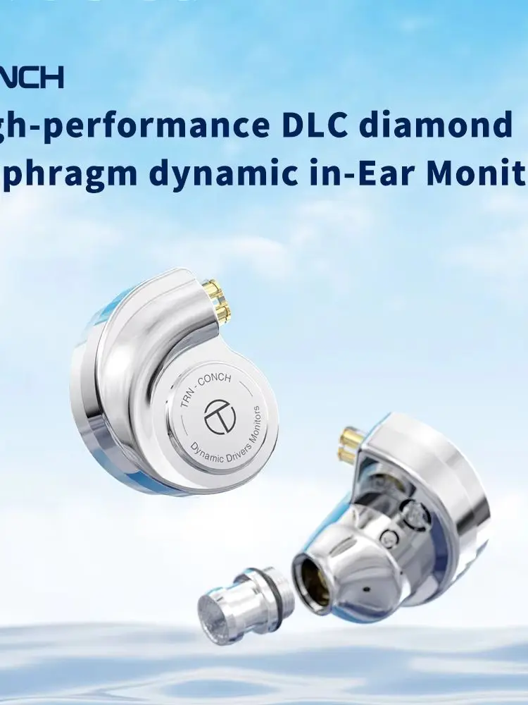 Słuchawki TRN Conch Lucky Bag, wysokiej jakości dynamiczne słuchawki douszne z membraną DLC Diamond, filtry do tunowania dyszy dla Xiaomi — zdjęcie produktu 7