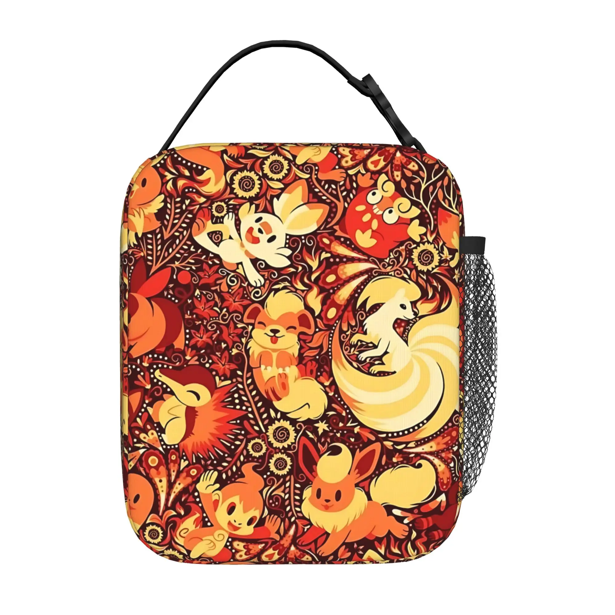 Cartoon Pokemon Theme Large Capacity Thermal Insulation Lunch Bag Ice Pack Rice Bag  Storage Picnic Bags Tote