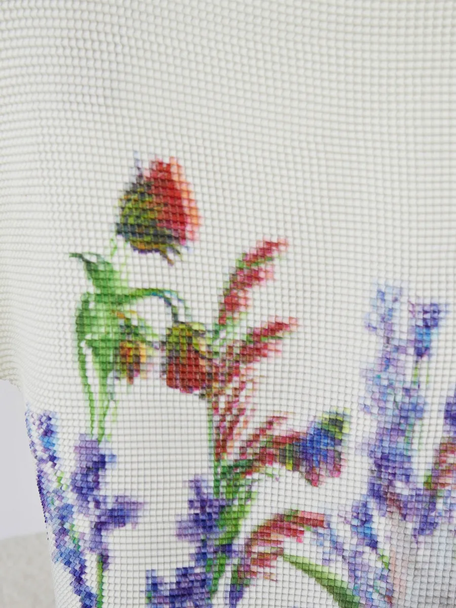 Traje informal de alta calidad para mujer, Falda plisada y Top estampado elástico, traje largo y elegante de tres piezas