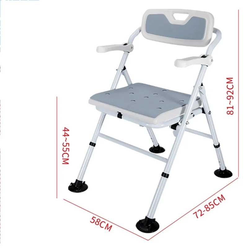 Modern Stool Ergonomic Shower Chair With Backrest Tabouret Pliant Portable Taboret Sillas Plegables Portatiles Home Furniture