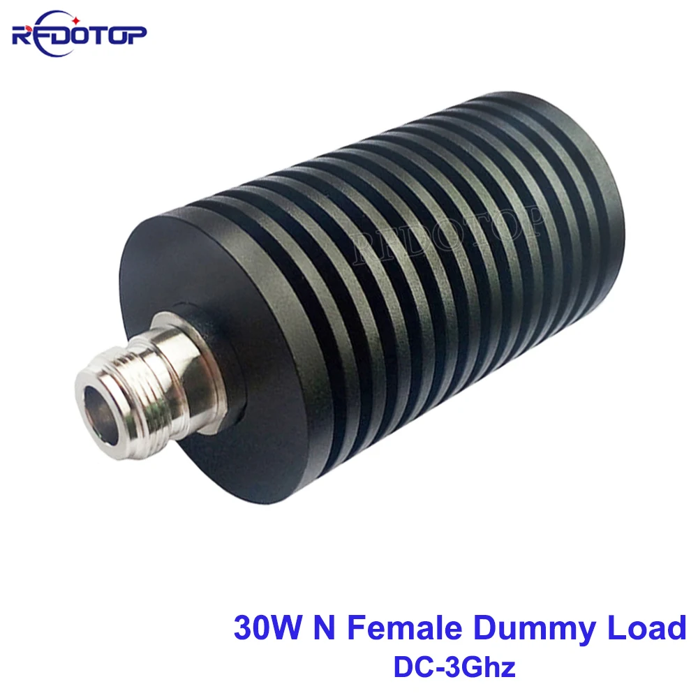 30W N Female Jack Connector DC-3GHz SWR≤1.20 50 Ohm RF Coaxial Termination Dummy Load Nickel Plated RF Accessories