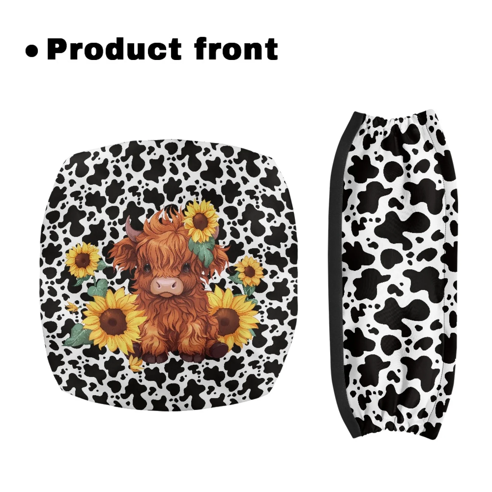 Coloranimal Calf and Sunflower Set of 2 Rollator Seat Back Cover for Elderly Walker Seat Cover 2026 New