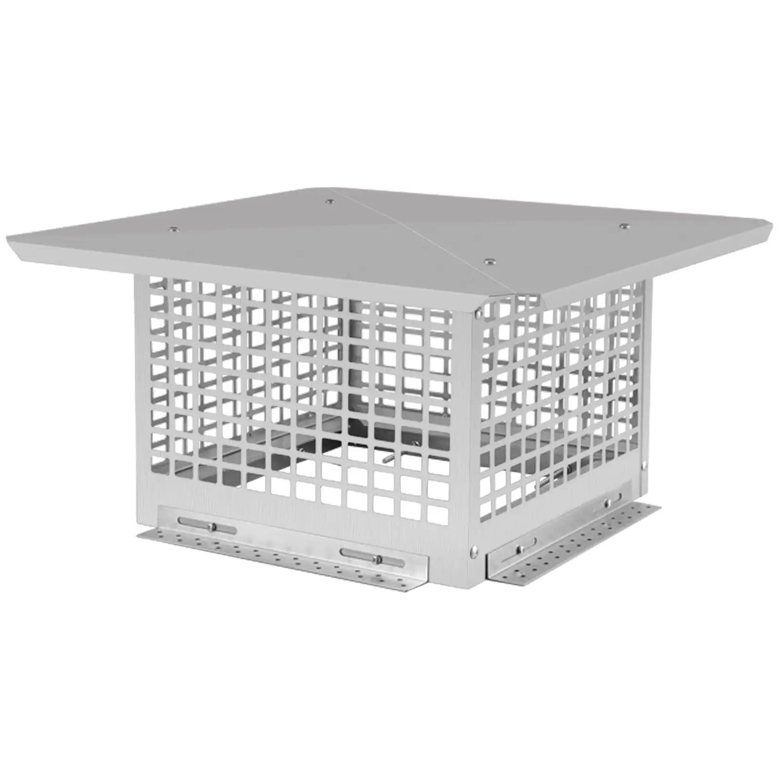 

Крышка дымохода, колпачки для дымохода 13 x 13 дюймов, крышка дымохода из нержавеющей стали 304, регулируемый металлический искровой упор с болтами и винтами