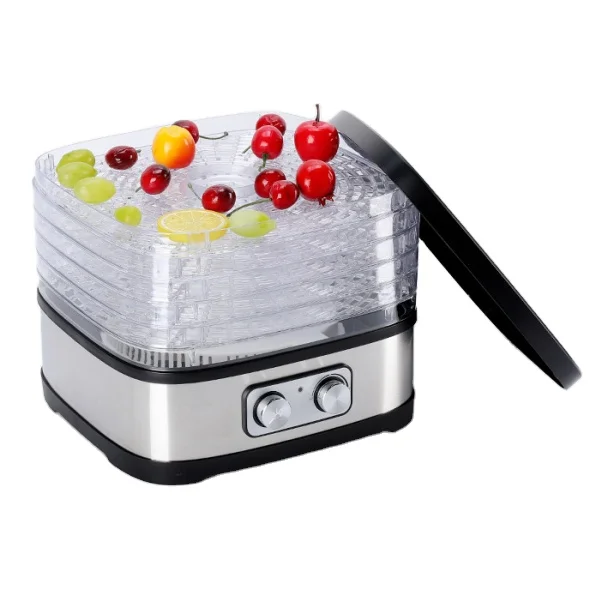 

4-Layer Food Dryer Built-in LED Intelligent Temperature Time Control Fruit and Vegetable Dry Machine 220V EU Plug