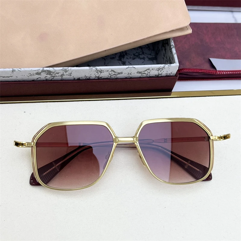 Alloy Unisex Square Metal  Men's Sunglasses AIDA  Popular Sunglasses man Stylish women's eyepieces Luxury Woman Sunglasses