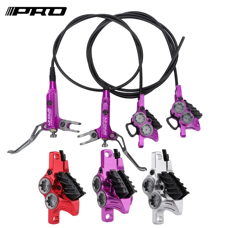 IIIPRO E4 Mountain Bike Hydraulic Brake 800/1550mm Front Rear Brake Cooling 4 Piston Oil Pressure AM DH E-bike MTB Disc Brake