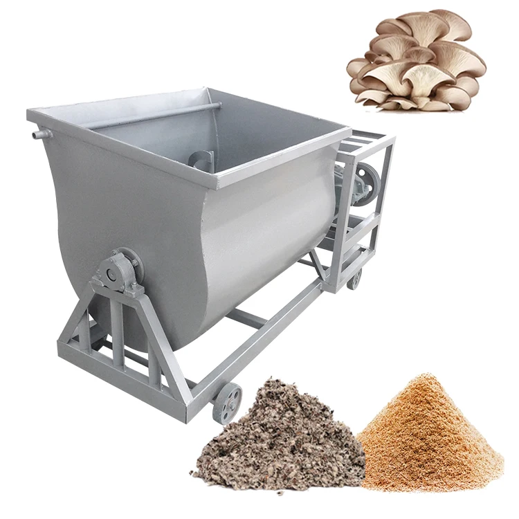 

100/150/300/500/1000/2000kg Automatic Mushroom Substrate Mixer For Growing
