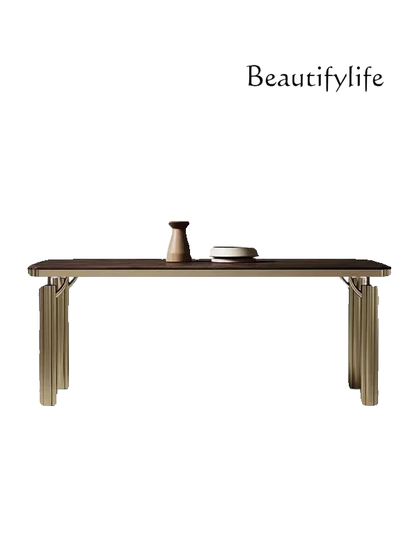 M Italian Medieval Solid Wood Rectangular Dining Table And Chairs Large Flat Floor Home Restaurant Design Dining Table