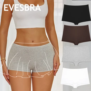 Vrouwen Naadloze Mid Rise Slipje Katoenen Ondergoed Dames Boxerbroek Mode Naadloze Veiligheidsbroek Vrouwelijke Ademende Lingerie