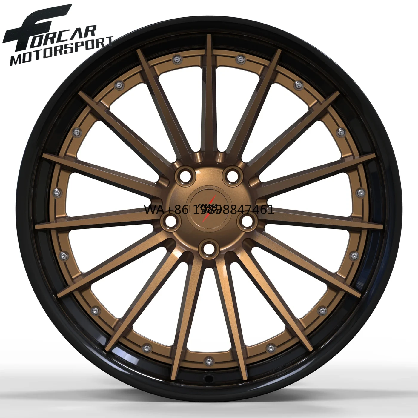 

High-Tech Custom Unique Design Two-Piece High Quality 16 17 18 19 20 21 22 23 24 Inch Forcar Motorsport Alloy Forged Wheels Rims