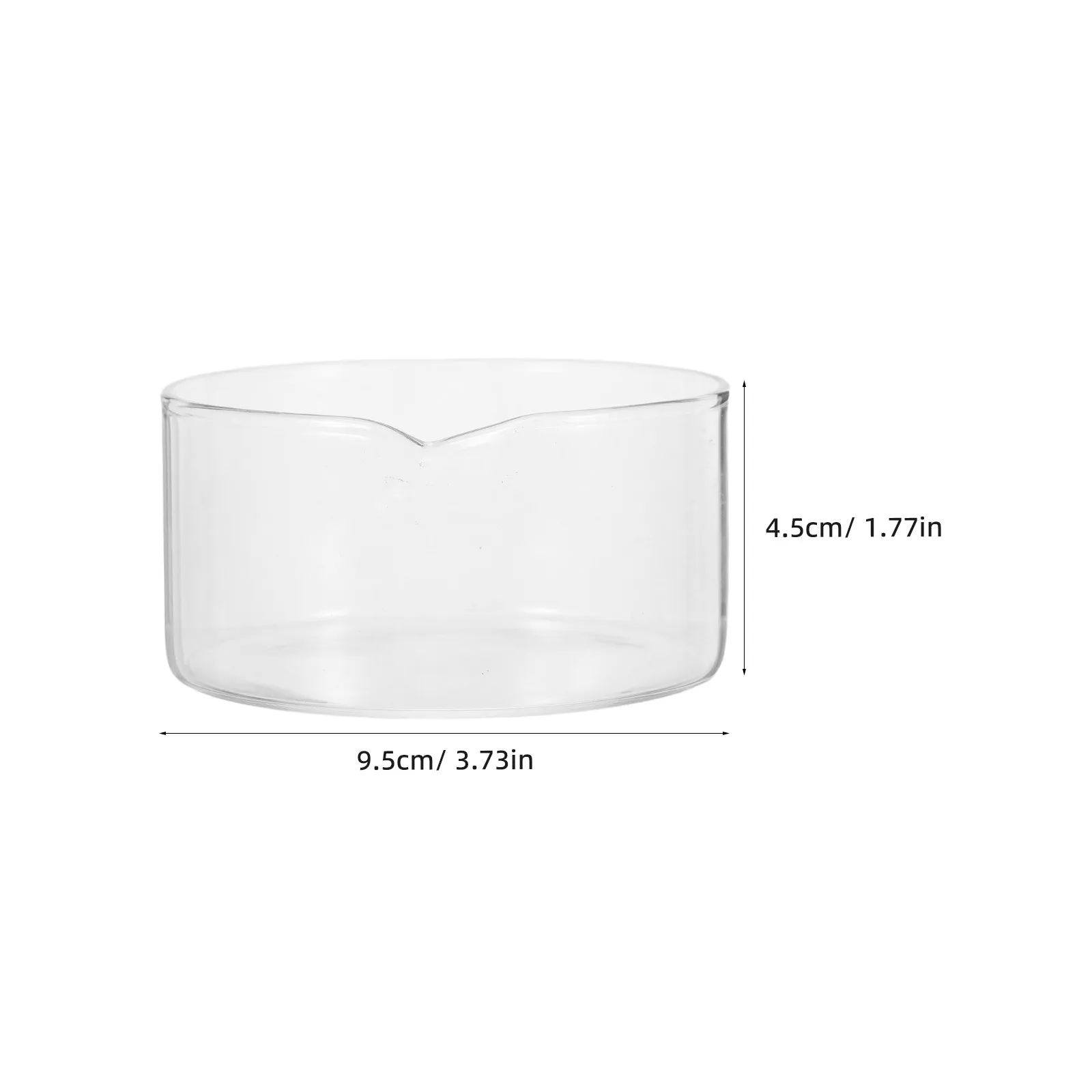 Glass Crystallization Dish with Spout for Home Use Acid Alkali Resistant High Chemical Stability Evaporation Dish
