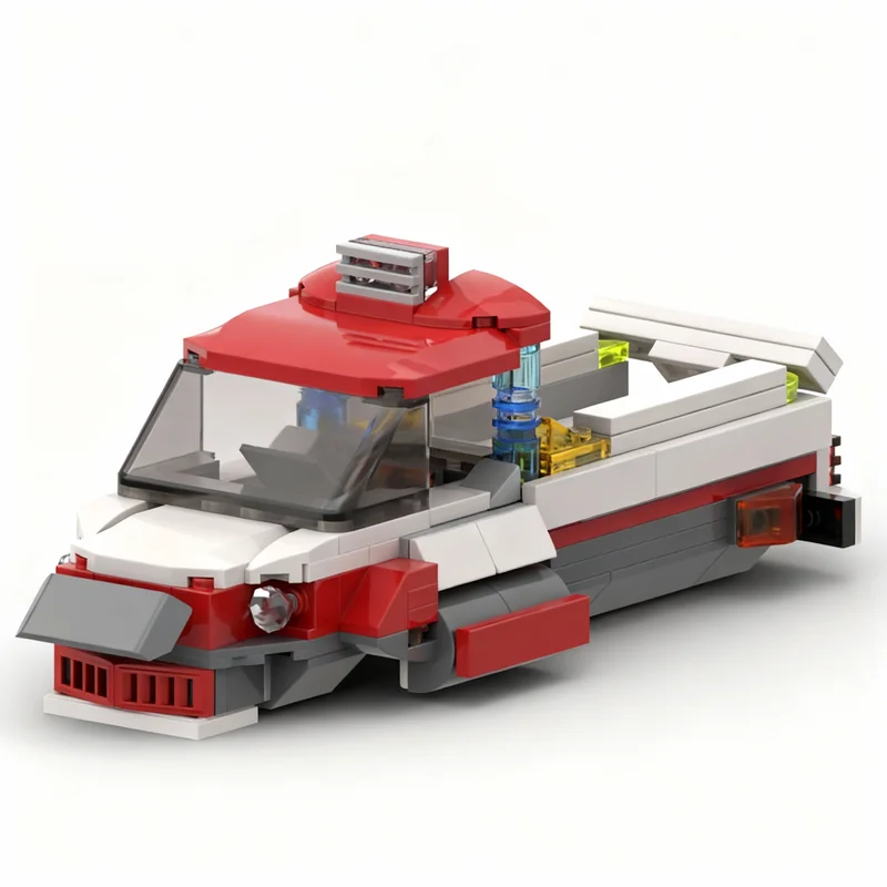 189ピース-moc-リルレッドホバートラック-モデルビルディングブロック-建築教育アイデア-組み立て式-クリエイティブ-誕生日-クリスマスギフト-おもちゃ