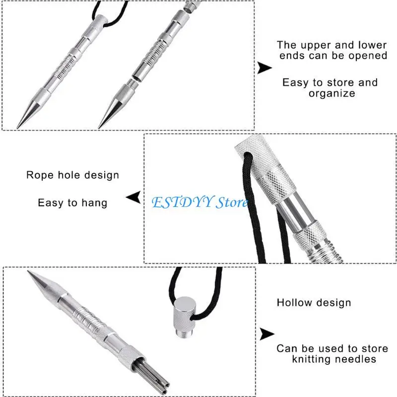 

G6DE 12pcsParacord Stitching Lacing Stitching Needle Smoothing Tool Knotter Tool