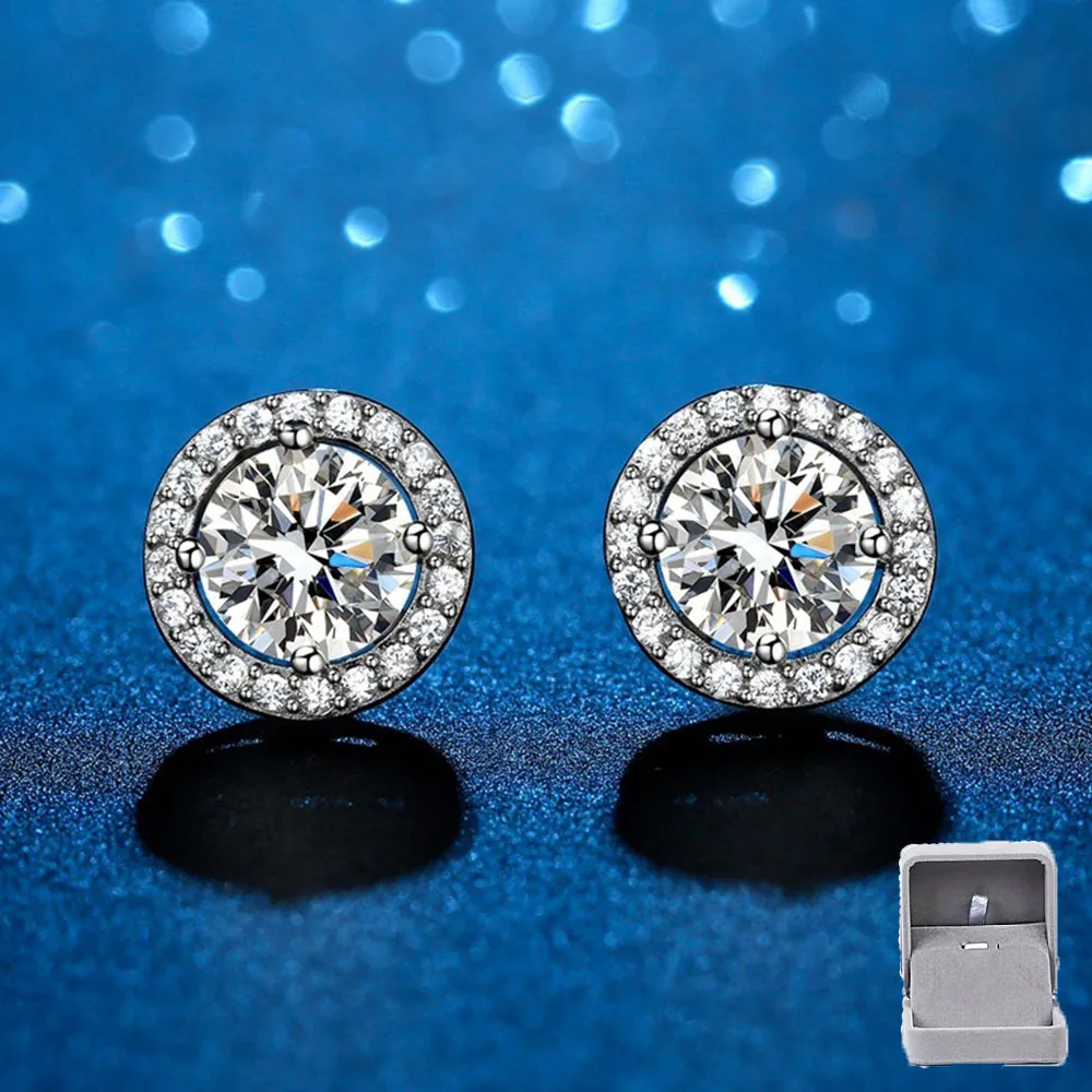 

Модные блестящие серьги с муассанитом для женщин, роскошные классические женские серьги, свадебные украшения для женщин, сувенирный подарок для нее