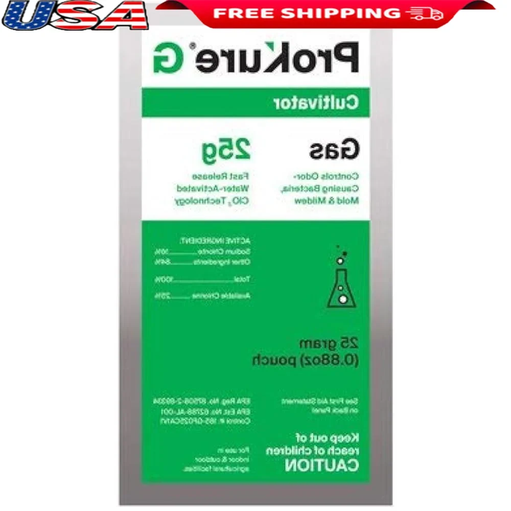 

25 г культиваторная линия, 10 шт., ProKure, мощный элиминатор запаха, контроль газа, форма для бактерий, плесени, EPA, замененное, глубокое проникание