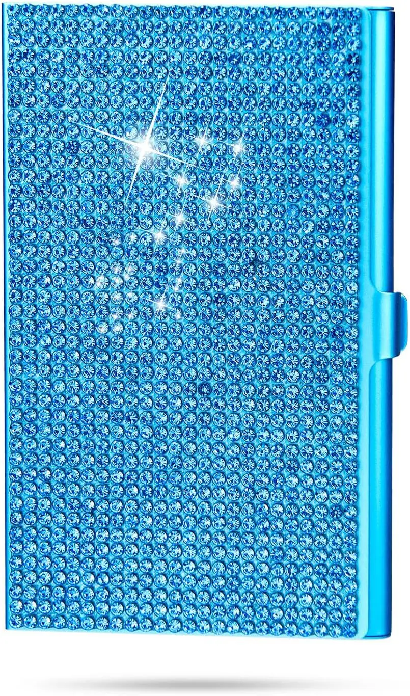 

Элегантный металлический держатель для карт Bview Art, украшенный блестящими стразами