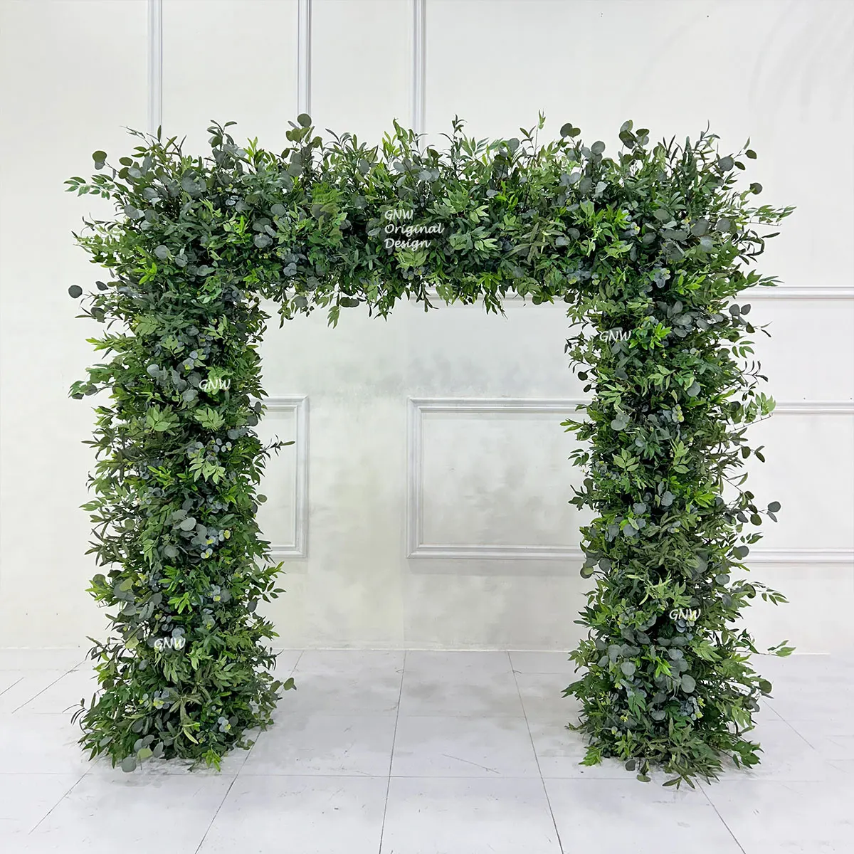 New Design Colorful Square Flower Arch With Metal Stand For Luxury Wedding Stage Decoration (Artificial Flowers)