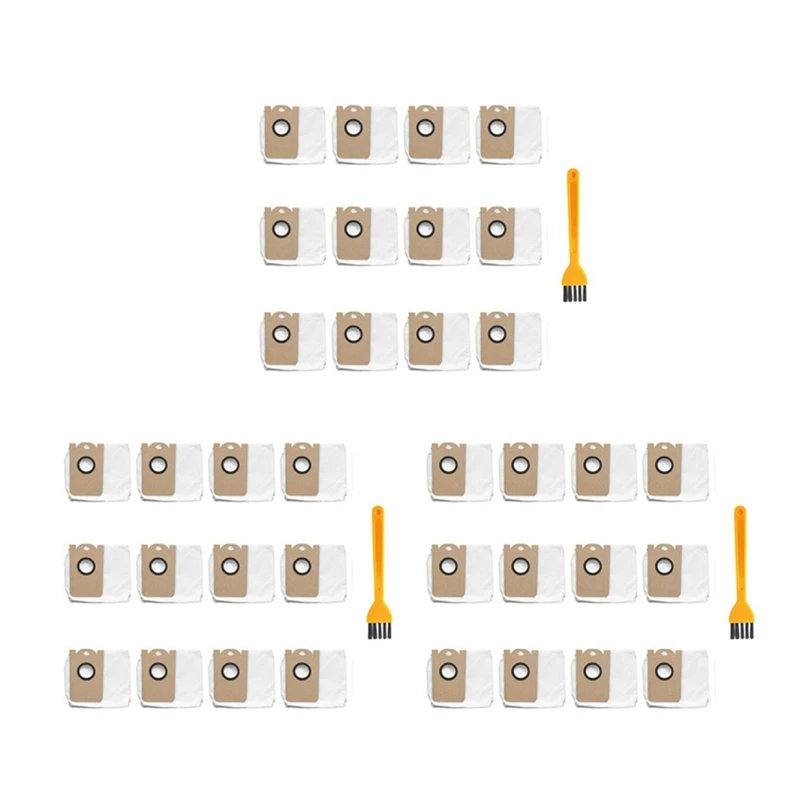 Bolsa de polvo a prueba de fugas para Robot aspirador Proscenic M7 Pro M8 Pro, bolsas de tela de tres capas de gran capacidad de 2,5l, 36 Uds.