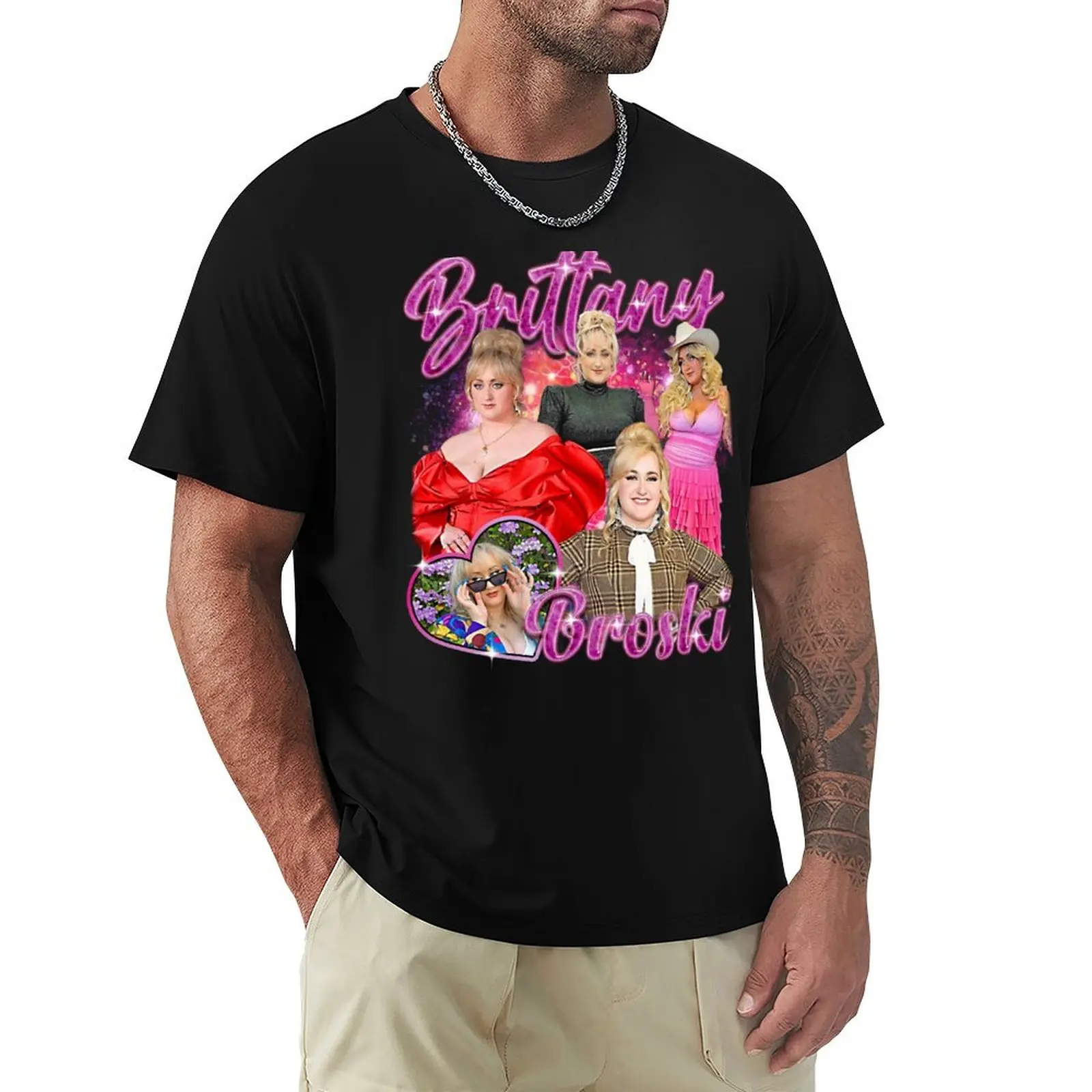 

vintage Brittany broski T-Shirt graphic shirts luxury clothing labubu men t shirts