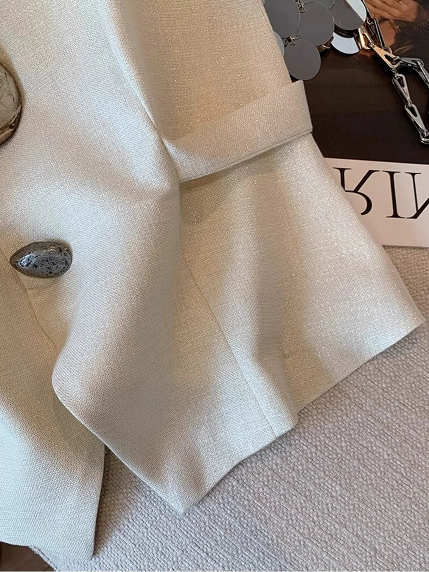 Ele Summer Faion الراقية oulder Bared سترة مربوط الخصر Cinching Svel أعلى المرأة Sli تصميم الكورية Sle