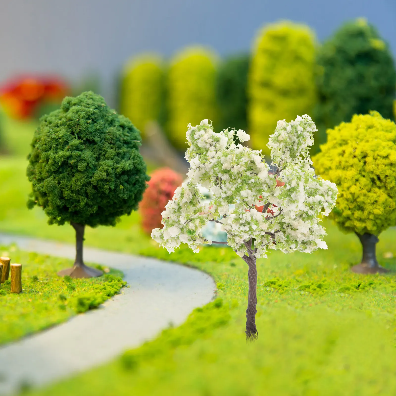 

2Pcs Realistic Iron Sponge Micro Landscape Tree Decor for Garden Bonsai Pond Easter Tabletop Desktop Diorama Landscaping