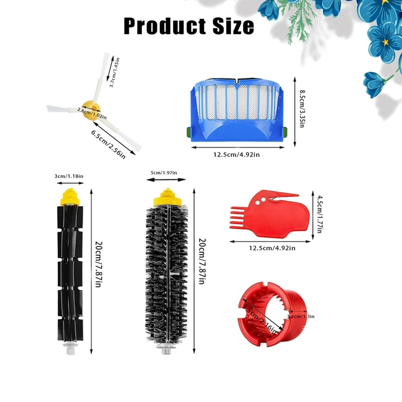 อุปกรณ์เสริมสำหรับ iRobot Roomba 600ชุด-อุปกรณ์เสริมที่เข้ากันได้สำหรับ595 610 614 620 630 650 660 665เครื่องกวาด