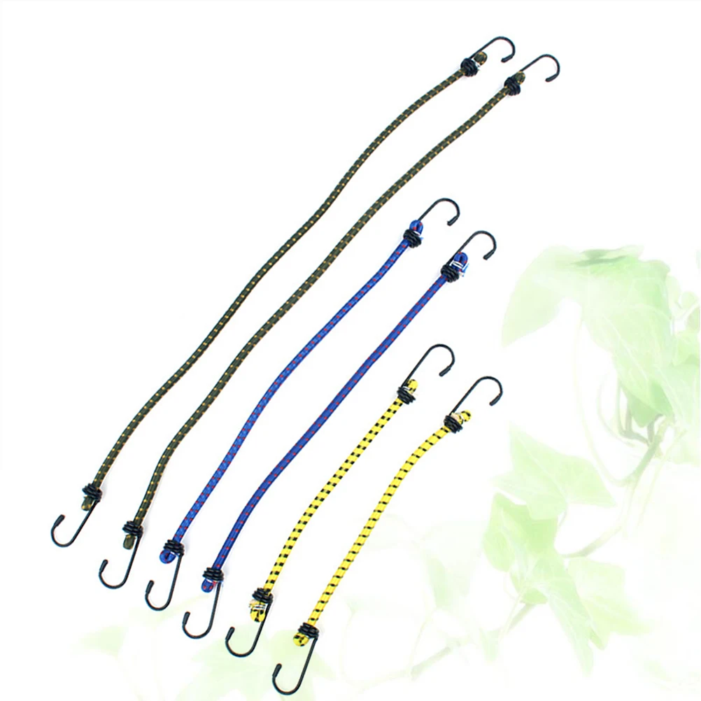 

6 PCS/Set Luggage Packing Rope Strap Tie down Elastic Cord Outdoor Bungee Cords