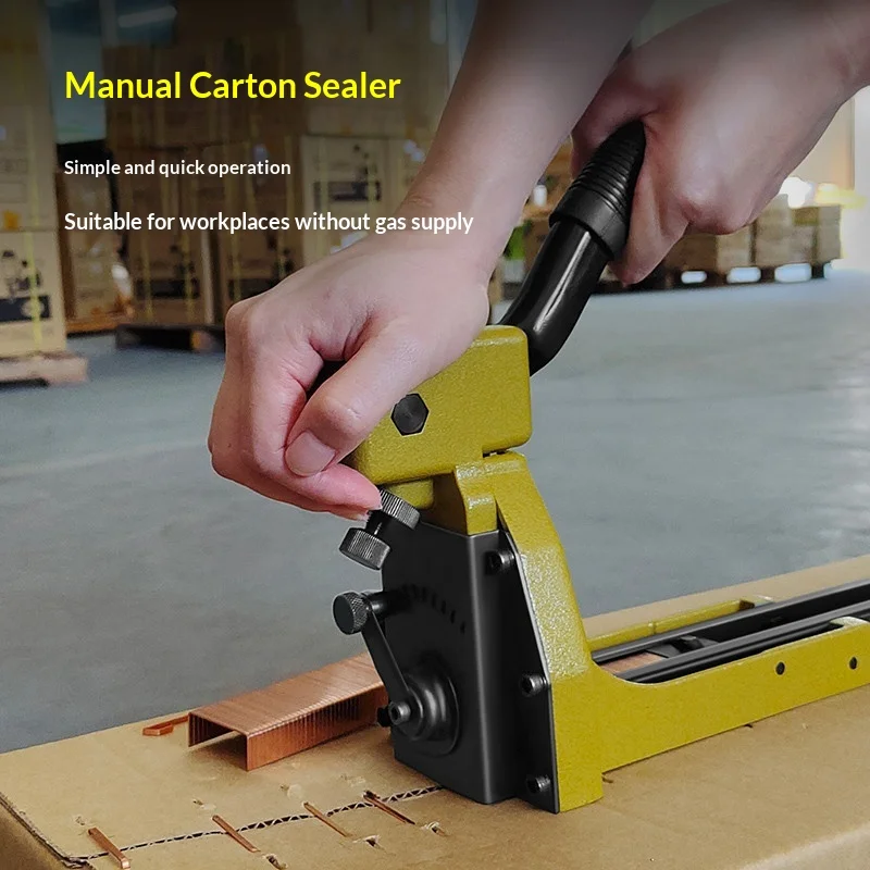 HB3515 HB3518 Top Carton Stapler Gun for Closing Corrugated/Folding  Boxes Manual Carton Closing Stapler