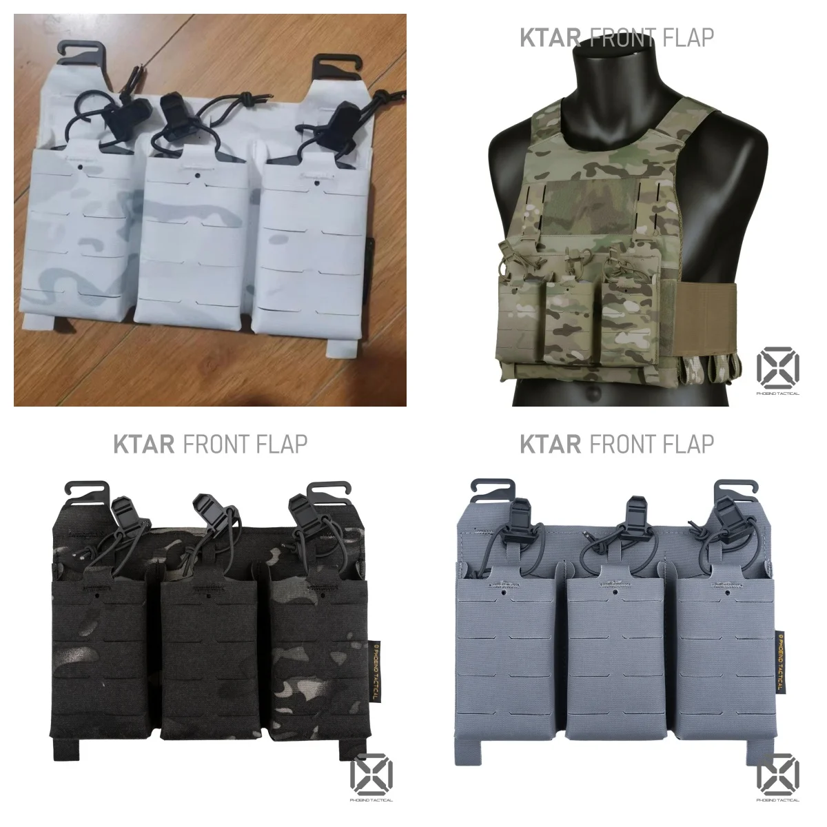 

Special Operations Equipment Vest FCSK Camouflage Front Attack Independent Triple MOLLE Magazine Pouch Composite Laser Cutting