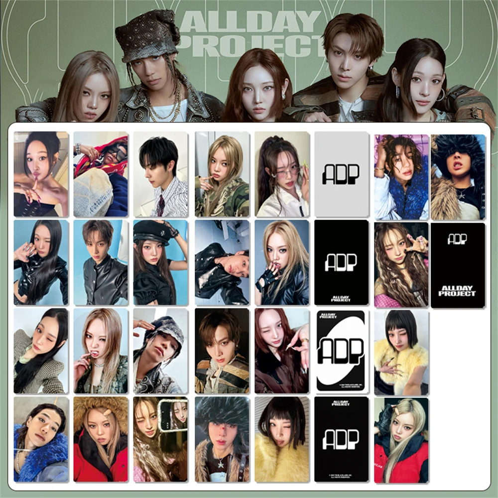 5 قطعة/المجموعة K-POP ALLDAY PROJECT بطاقات الصور ADP عضو على الوجهين بطاقات لومو آني تارزان بيلي ووشان بطاقة بريدية المشجعين جمع هدية