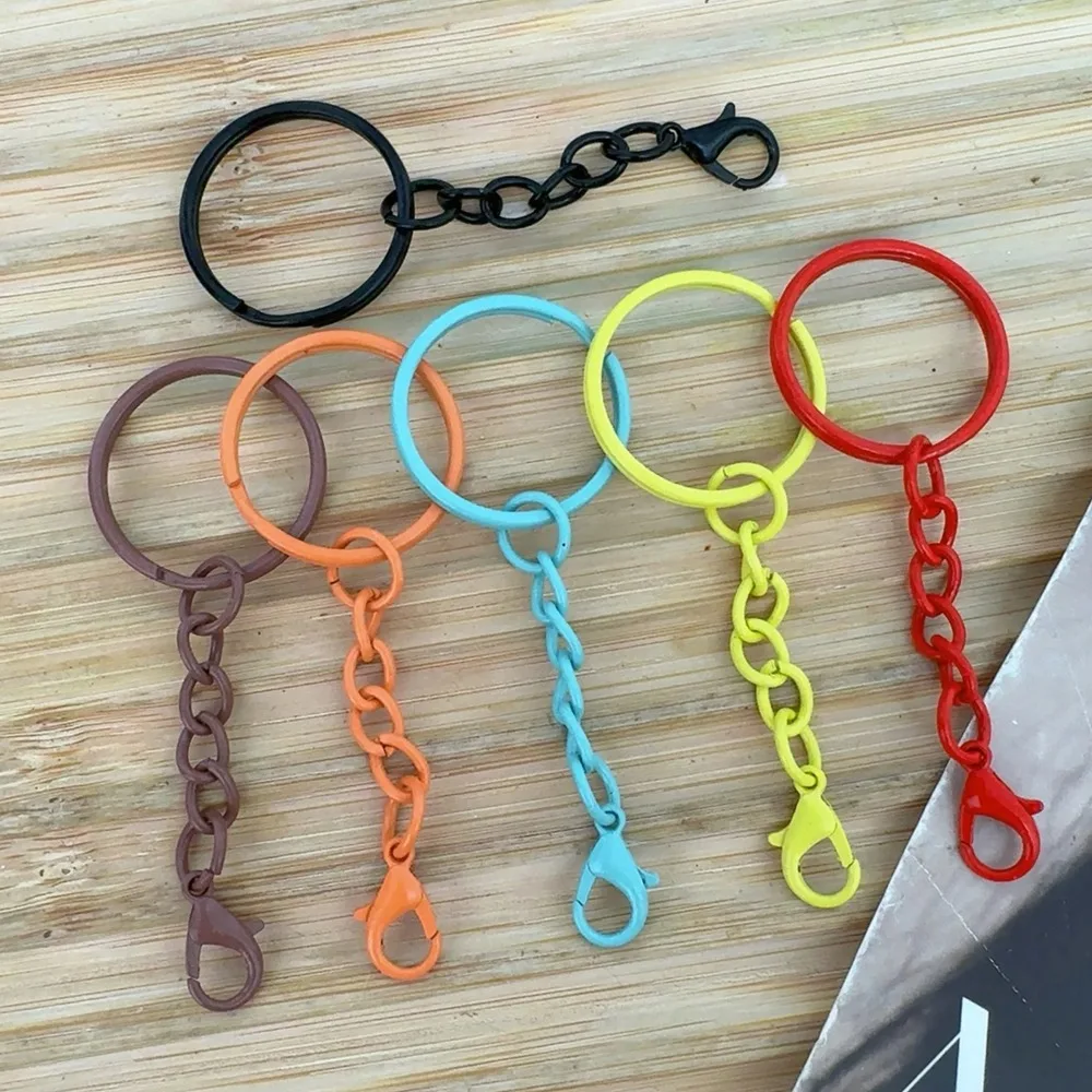 Durchmesser 25 mm, Schlüsselanhänger mit Ketten, Karabinerverschlüssen für DIY-Schmuckherstellung, Schlüsselanhänger, Verbindungshaken, Taschen, Schnalle, Schlüsselanhänger, Werkzeug – Detail 18