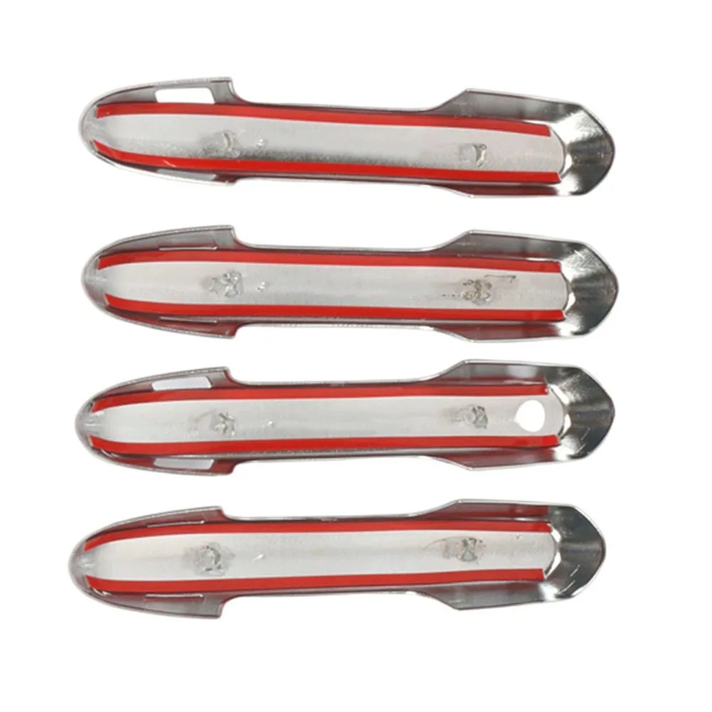 

Interior Door Handle Cover Trim Set Carbon Fiber Style for Toyota RAV4 2019-2025 For Highlander 2020-2026 ABS Material