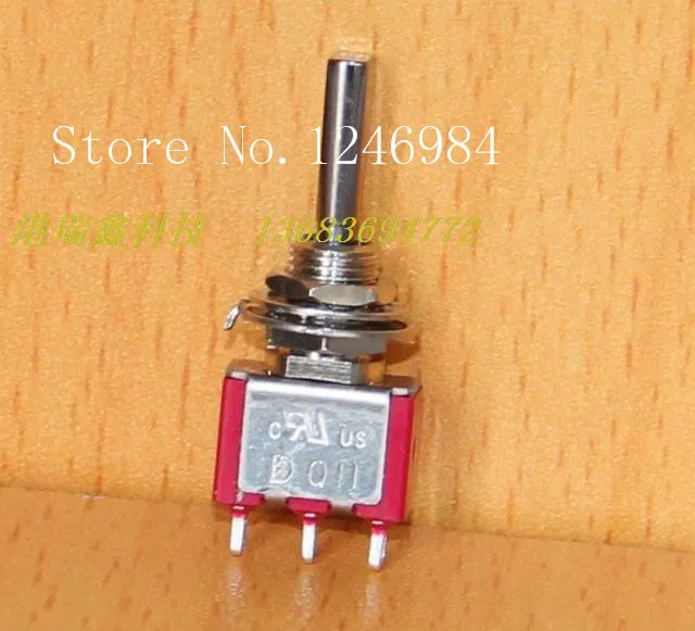 [SA]T8014U single tripod third gear flat handle 1MS3 M6.35 small toggle switch toggle switch Q11 Deli Wei--50pcs/lot