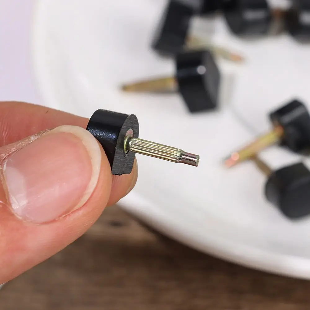 10pcs 여성 신발 수리 하이힐 손톱 하이힐 팁 탭 힐 팁 스틸레토 교체 하이힐 수리 핀