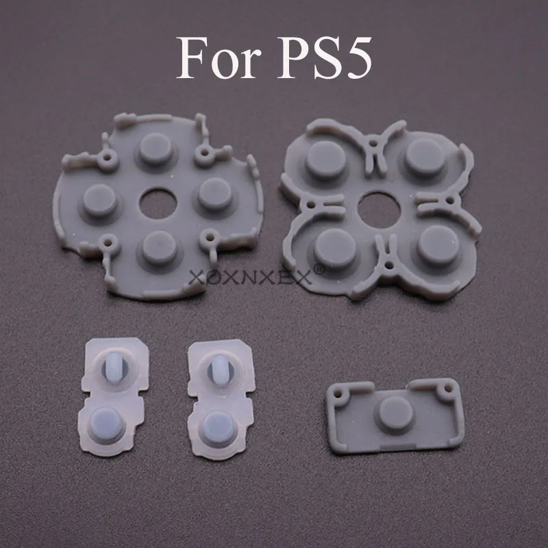 XOXNXEX 100Sets Silicone Conductive Rubber Adhesive Button Pad Keypads for Sony PS5 PS4 Pro Controller Gamepad